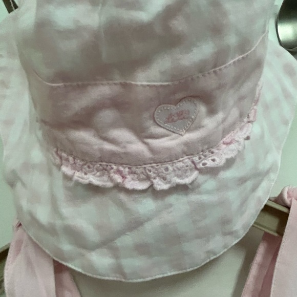 Lili Gaufrette Check Summer Tunic Blouse with Matching Hat - Picture 10 of 16